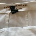 Ralph Lauren  White Cotton Denim Mermaid Trumpet Pleated Skirt Size 8 Medium Photo 7