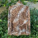 Chico's Chico’s Animal Print Zip Up Velour Jacket/Sweatshirt Small/Medium (1) EUC! Photo 1