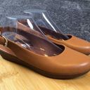 FitFlop  Sarita Slingbacks Flats Womens Size 8.5 Brown Leather Comfort Shoes Photo 0