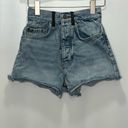 The Kooples  High Rise Denim Shorts Photo 1