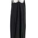 Aerie  Side-Slit Long Beach Swim Cover-Up Maxi Dress Dark Gray size Large Photo 5