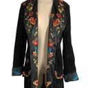 Mandalay Embroidered Suede leather Duster Trench Coat Size 6 NWT Photo 4