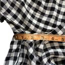 Lulus NEW  Black White Gingham Plaid Wide Leg Culottes  High Waisted Pants Small Photo 6