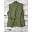 FATE. Women's Sleeveless Cinch Waist Utility Vest Jacket Olive Green Size Small Photo 5