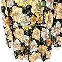 Forever 21  Black Yellow Multi Long Sleeve Floral Short Romper Size 1X Photo 5