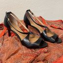 Calvin Klein  Black Criss Cross Open Toe Gold Hardware Size 7 Photo 3