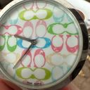 Coach  Swiss watch logo pastel white genuine leather strap water resistant‌‌‌ Photo 6