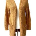 Love Tree - Popcorn Textured Long Sweater Cardigan - Caramel - Size Large Photo 0