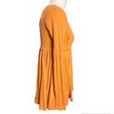 True Craft NWT  Babydoll Orange Top Long Sleeve Round Neck Size Small S Photo 3