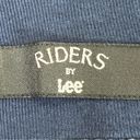 Riders By Lee  Size 12 Mid Rise Capris Navy Blue With Pockets Photo 7