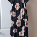 Ivanka Trump  Women’s LONG DRESS, SPAGHETTI STRAPS, BLACK, FLORAL,TIE WAIST Sz12 Photo 2