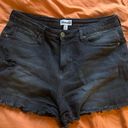 Abound Black Denim Shorts Photo 0