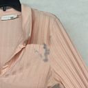 Polo Val rib  Jonathon Simkhai Collared Crop Top Ribbed Size Large Pale Coral Photo 5