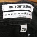 One Teaspoon  2020 Black Denim Mini Skirt Photo 8