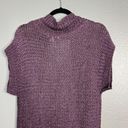 Coldwater Creek  Linen Rayon Open Short Sleeve Knit Cardigan Purple S Photo 3