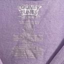 Looney Tunes  Purple Scoop Neck Short Sleeve Characters Graphic Tee Shirt Top Photo 6