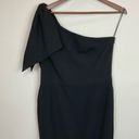 Dress the Population  Black One-Shoulder Dress Bodycon Tiffany Crepe Sz XXL New Photo 3