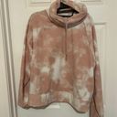 Old Navy Active Pink Tie Dye Mock Neck Sweatshirt Photo 0