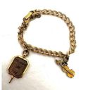 Monet Vintage  gold tone violin class of '67 charm bracelet Photo 0