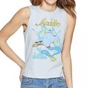 Fifth Sun NWT Light Blue Aladdin Genie Tank Top Tee New Photo 0