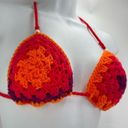 Handmade Napper brand granny square string bikini top halter adjustable any size Orange Size undefined Photo 4