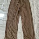 Young Fabulous and Broke  100% Tencel Light Brown Wide Leg Pants - Small Photo 1