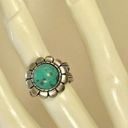 Premier Designs  silver tone and turquoise blue Cabo ring Photo 8