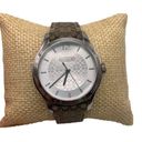 Coach  Silver-tone Brown Canvas Ladies Wristlet Watch Photo 0