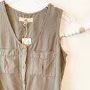 Thread and Supply  Tencel Sleeveless Knot Tie Top Olive Green summer essential! Photo 1