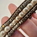 American Eagle AEO faux pearl leather wrap bracelet Photo 2