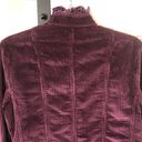 J.Jill  Plum Ribbed Velvet Corduroy Blazer Photo 5