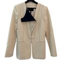 BCBGMAXAZRIA  Cream and Blue Blazer Jacket Sz Small Photo 5