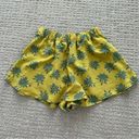 ZARA  Ruffle Skort XS / 24 MUSTARD YELLOW BLUE FLORAL PALM Photo 2