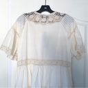 Hunter Bell Dress Newton Lace Pintucked Buttoned Tiered Mini Cream M NWT Photo 6