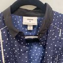 Jason Wu  X TARGET 20th ANNIVERSARY NAVY POLKA DOT PLEAT BUTTON DOWN DRESS XS Photo 2