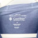 Coolibar Womens Sun Protection UPF 50+ Zip Up Cabana Long Hoodie Size M Navy Blue Size M Photo 2