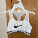 Nike Pro Dri-Fit White Sports Bra Photo 0