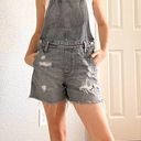 Madewell  Distressed Jean Overall Shorts Photo 0