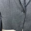 Antonio Melani Antonio‎ Melani Woman's Career Blazer Notch Collar Grey Tweed SZ 4 One Button Photo 3