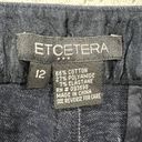 Etcetera  Size 12 Denim Style Pants Wide Leg Stretch High Rise Waist Women’s Blue Photo 7