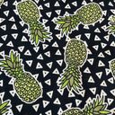 Divided  H&M EUC Black Green Pineapple Print Mini Skirt Sz 12 Photo 2