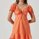 ASTR NWT  the Label  Verana Dress In Color:Dark Tangerine Photo 0