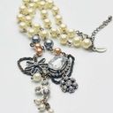 American Eagle  AEO Pearl Rhinestone Pendant Necklace Photo 0