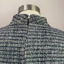 The Loft  Black and Blue Boucle Tweed Short Sleeve Shift Dress Size M Photo 7