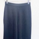 St. John  Caviar Black Wide Leg Pull On Pants Photo 1