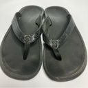 Olukai  black flip flops women’s size 7 Photo 1