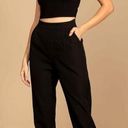 Lulus LULU’S Like Clockwork Black Trouser Pants Photo 0