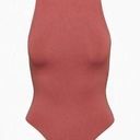 Aritzia  Babaton Contour Mockneck Bodysuit Size XS Sun-dried Red Photo 0