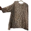 Lou & grey  for LOFT Cream Purple Flecked Chenille Poncho Sweater Womens Pullover Photo 2