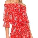 MISA Los Angeles 💕💕 Darla Paisley Off-The-Shoulder Dress ~ Red Floral XS Photo 0